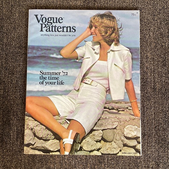 Vintage VOGUE Patterns Book June July 1972 RARE - Picture 1 of 3